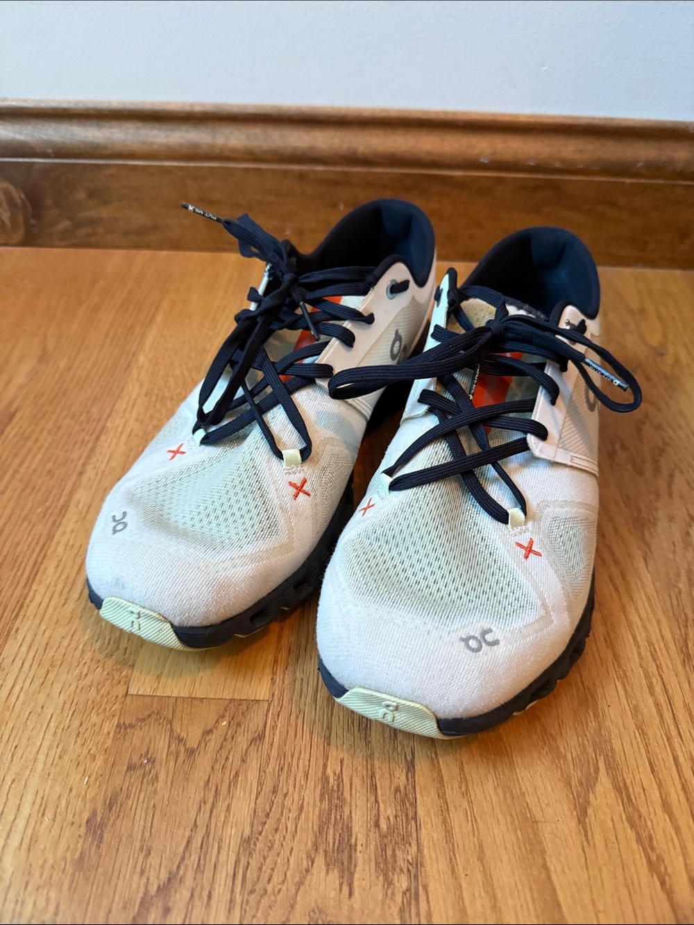 On Cloud X 3 Sneakers Ivory/Flame Men’s Size 9 - Picture 6 of 13